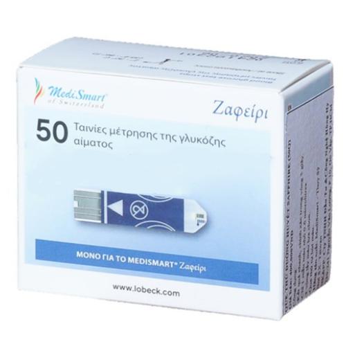 Que thử đường huyết MediSmart Sapphire (h/50que)
