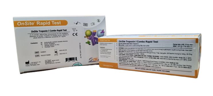 Test nhanh Troponin I (Test nhồi máu cơ tim) CTK (h/30test)