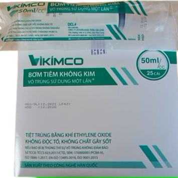 Bơm Tiêm Không Kim 50ml/cc Vikimco Pharimexco (H/25 Cái)