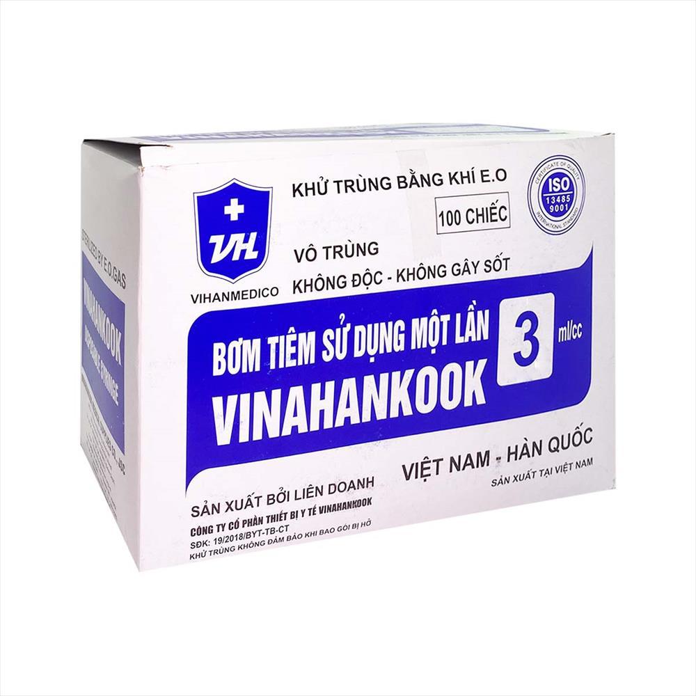 Bơm Tiêm 3cc 25g Vinahankook (H/100 Cái)