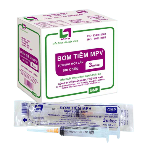 Bơm Tiêm MPV 3ml/cc 25g (Hộp/100c)