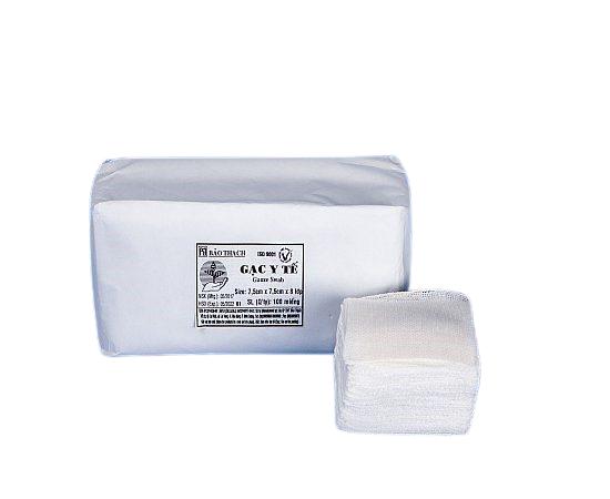 Gạc phẫu thuật 7.5 x 7.5 x 8L Bảo Thạch (10 gói)