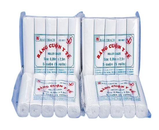 Gạc cuộn 0,09 x 2.5m Bảo Thạch (50 gói)