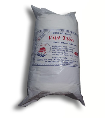 Bông gòn Việt Tiến (1kg/bịch)