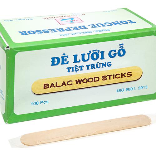 Que đè lưỡi gỗ tiệt trùng Bá Lạc (h/100que)