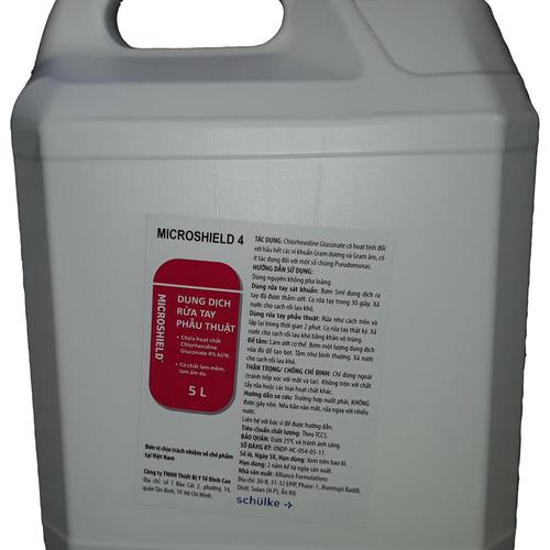 Dung dịch rửa tay phẫu thuật Microshield 4% (C/5 lít)