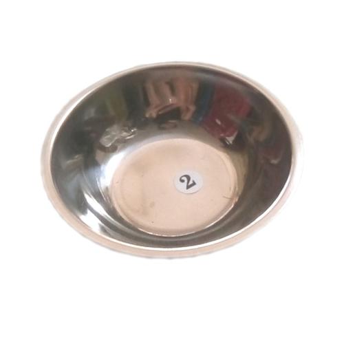 Chén Inox tế số 2 cạn 9.5 x 2.5cm (cái)