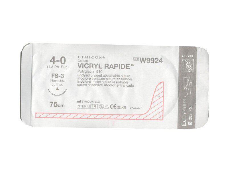 Chỉ phẫu thuật Vicryl Rapide 4/0 (tam giác) W9924 (tép)