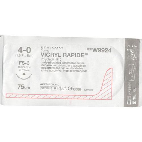 Chỉ phẫu thuật Vicryl Rapide 4/0 (tam giác) W9924 (tép)