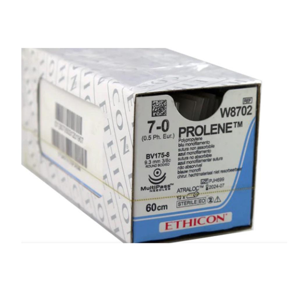 Chỉ khâu phẫu thuật Prolene 7/0 W8702 2 kim tròn (tép)