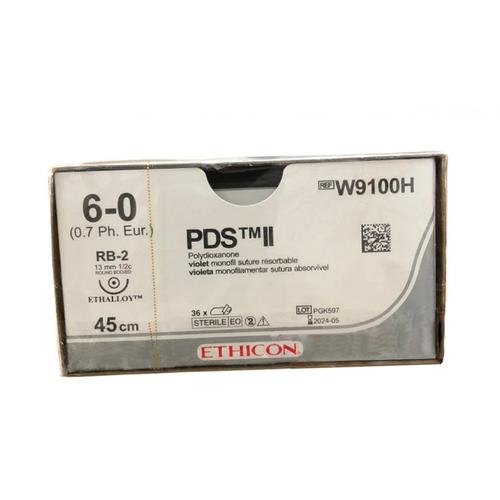 Chỉ khâu phẫu thuật PDS II 6/0 W9100H kim tròn (tép)