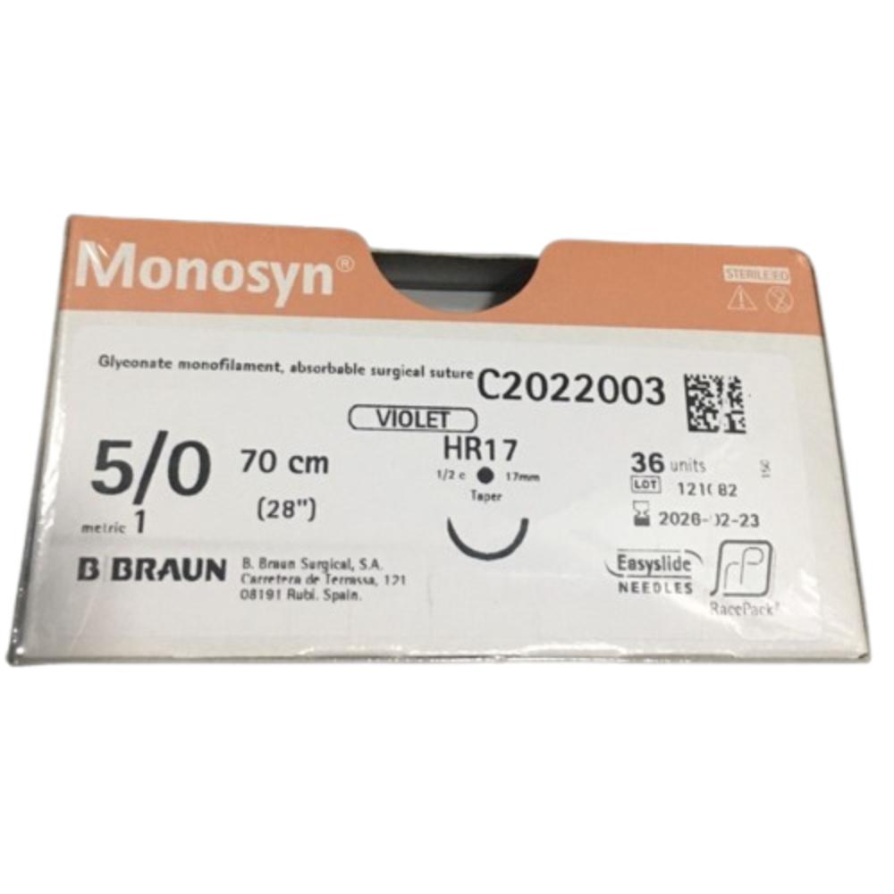 Chỉ khâu phẫu thuật Monosyn 5/0 Kim tròn (tép)