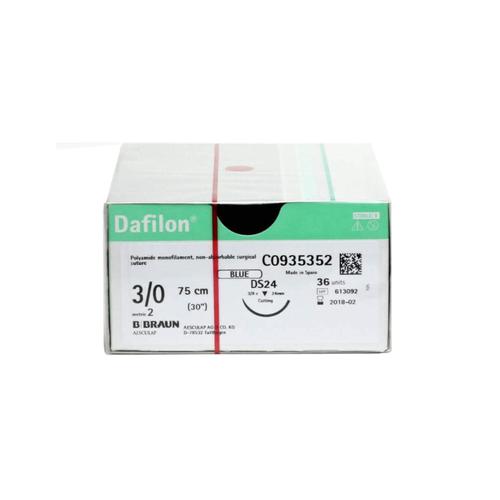 Chỉ phẫu thuật Dafilon 3/0 kim tam giác 75cm DS24 (tép)