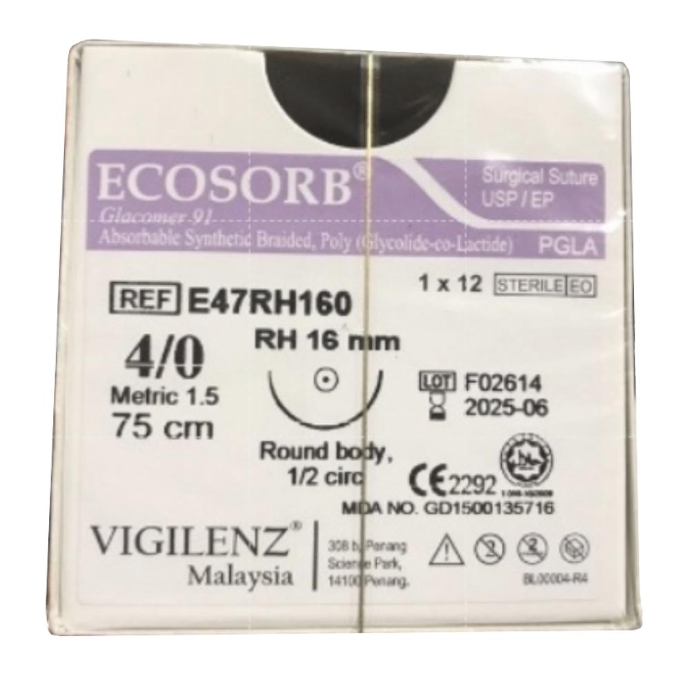 Chỉ phẫu thuật ECOSORB 4/0 (tép)