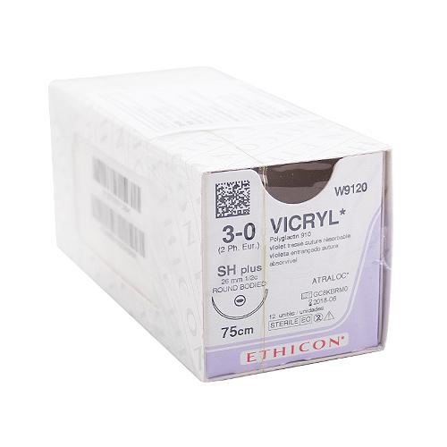 Chỉ phẫu thuật Vicryl 3/0 (W9120) kim tròn (tép)