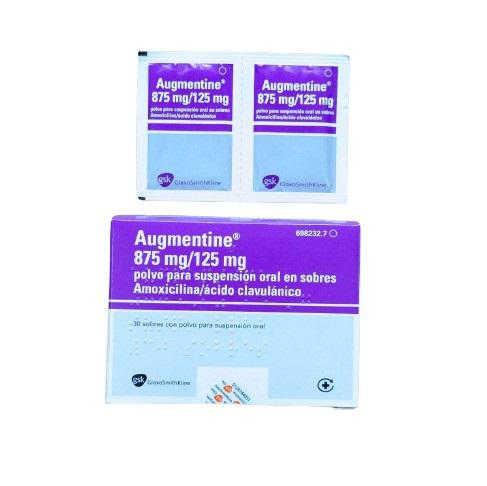 Augmentin 875/125 (Amoxicilline, Clavulanic acid) GSK Spain (H/30 goi)