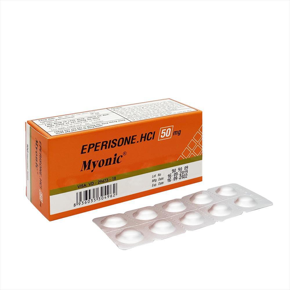 Myonic 50mg (Eperison) Nic (Hộp/100v)