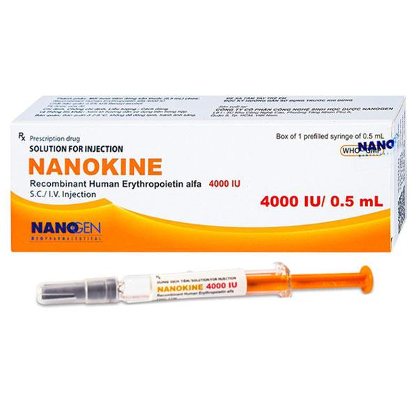 Nanokine (Erythropoietin) 4000IU/0.5ml Nanogen (H/1ống)