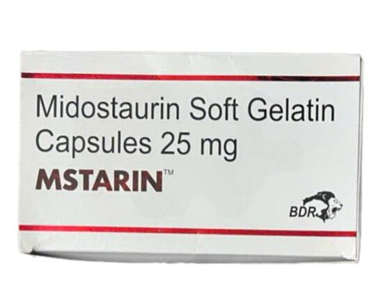 Mstarin 25mg (Midostaurin) BDR (H/28 Viên) India