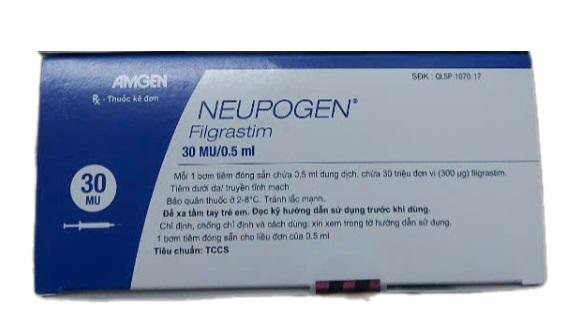 Neupogen Inj 30MU/0.5ml (Filgrastim) Amgen (Hộp chứa 1 bơm tiêm)