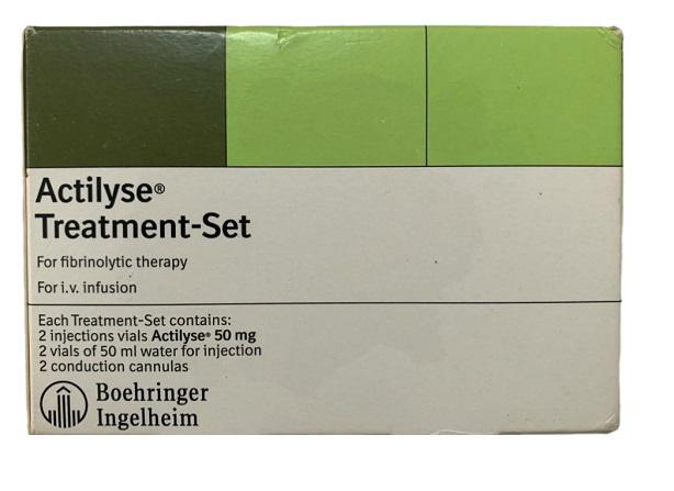Actilyse 50mg (Alteplase) Boehringer  Ingelheim (H/2 sét /4 Lọ)