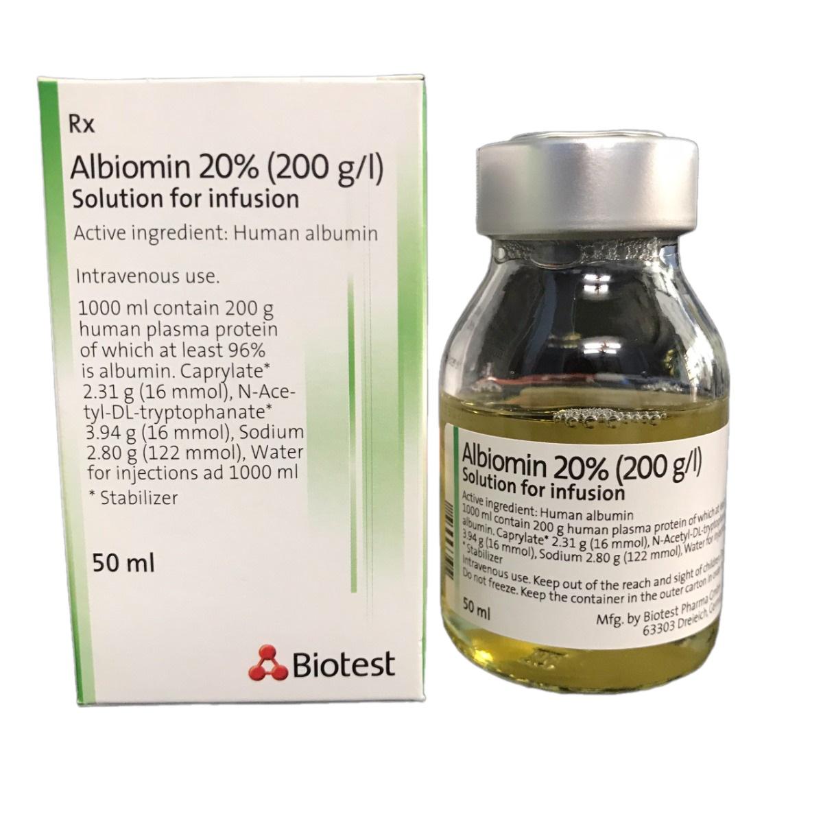 Albiomin 20% (Human Albumin) Biotest (Lọ/50ml)