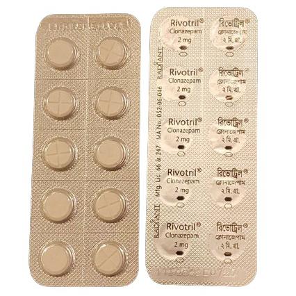 Rivotril 2mg (Clonazepam) Roche IP (Vỉ /10V)
