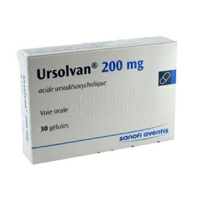 Ursolvan 200mg (Acid Ursodeoxycholic) Sanofi (H/30v)