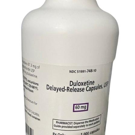 Duloxetine 60mg Delayed-Release Cápules Breckenridge (Lọ/1000 Viên)