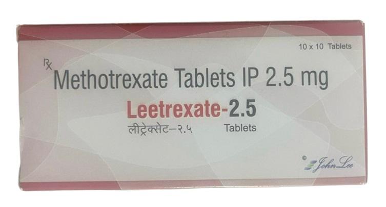 Leetrexate 2.5 (Methotrexate Tablets IP 2.5mg) John Lee (H/100v) INDIA
