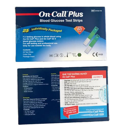 Que Thử Đường Huyết On Call Plus (H/25q)
