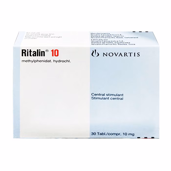 Ritalin 10mg (Methylphenidate) Novartis (H/30v)