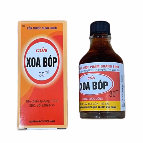 Cồn Xoa Bóp Quapharco (C/30ml)