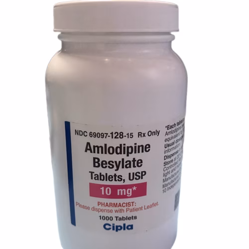Amlodipine besylate 10mg Cipla IP (Lo/1000 V)