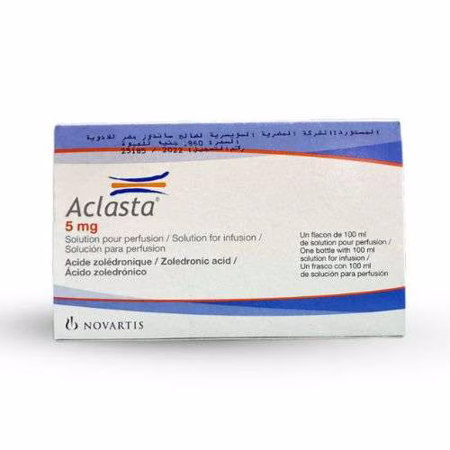 Aclasta 5mg/100ml (Zoledronic Acid) Novartis Egypt (Lo /100ml)