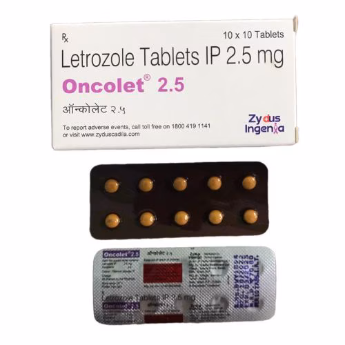 Oncolet 2.5mg (Letrozole) Zydus Ingenia IP (H/100v)