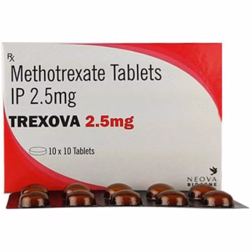 Trexova 2.5mg (Methotrexate) Tablets Neova Biogene IP (H/100v)
