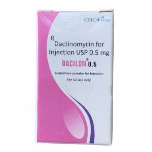Dacilon 0.5mg (Dactinomycin) Celon (H/Lọ) INDIA