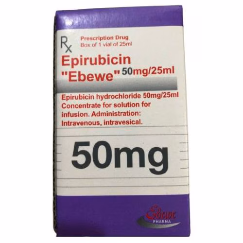 Epirubicin "Ebewe" 50mg/25ml (H/ Lọ 25ml)