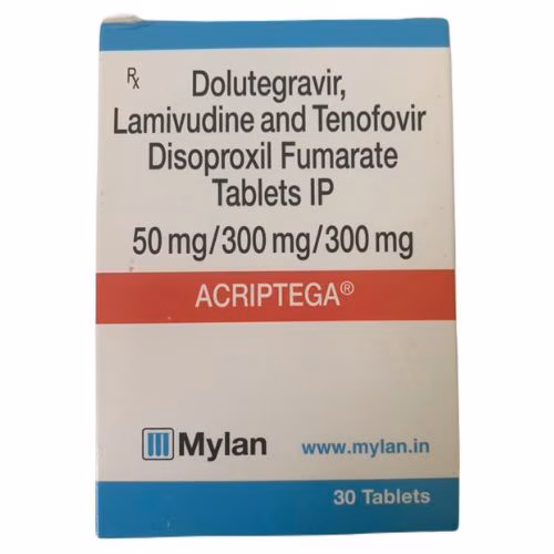 ACRIPTEGA 50MG/300MG/300MG  (H/30 V) IP