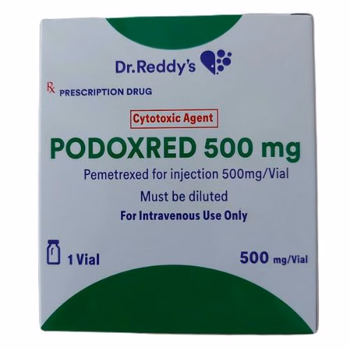 Podoxred 500mg (Pemetrexed) Dr. Reddys (H/1 Lọ) IP