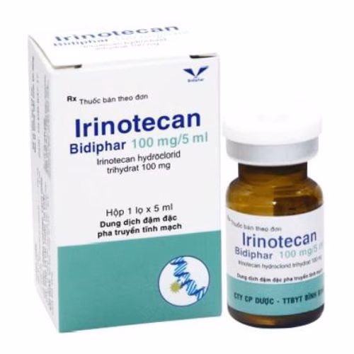 Irinotecan 100mg/5ml Bidiphar (Irinotecan) Hộp/1 lọ