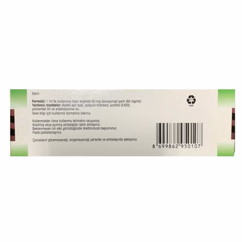 Prolia 60mg (Denosumab) Amgen Turkey (H/1 ong)