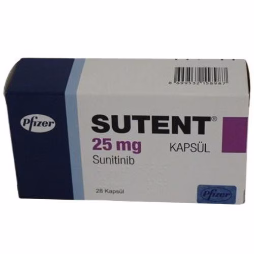Sutent 25mg(Sunitinib) Pfizer Turkey (H/28V)