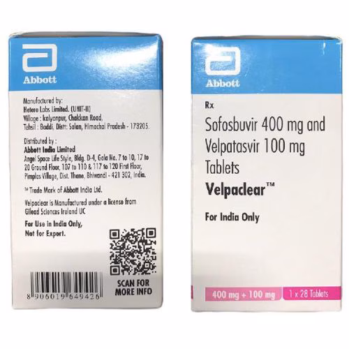 Velpaclear (Sofosbuvir, Velpatasvir) Abbott IP (H/28V) 