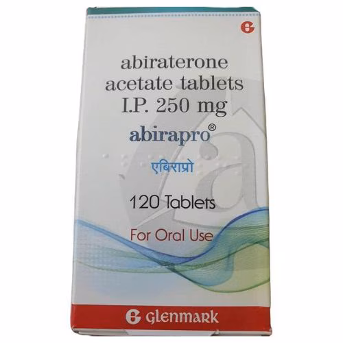Abirapro 250mg (Abiraterone) Glenmark IP (H/120 V)