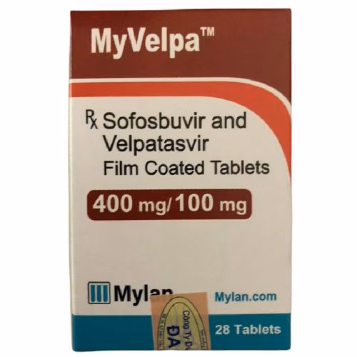 Myvelpa (Velpatasvir và Sofosbuvir) Mylan IP (H/28V) 
