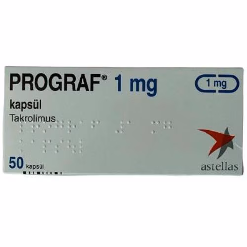 Prograf 1mg (Tacrolimus) Astellas Turkey (H/50V)