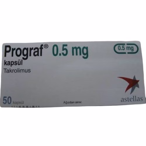 Prograf 0.5 mg (Tacrolimus) Astellas Turkey (H/50v)