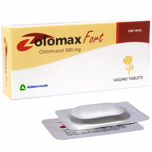 Zolomax fort 500mg (Clotrimazol) Agimexpharm (H/1 Viên)